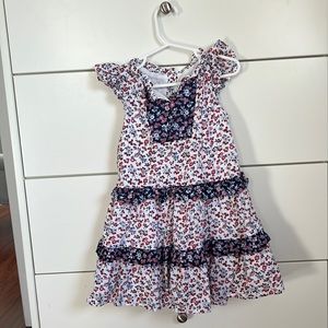 4T Janie and Jack Floral Dress with Headband